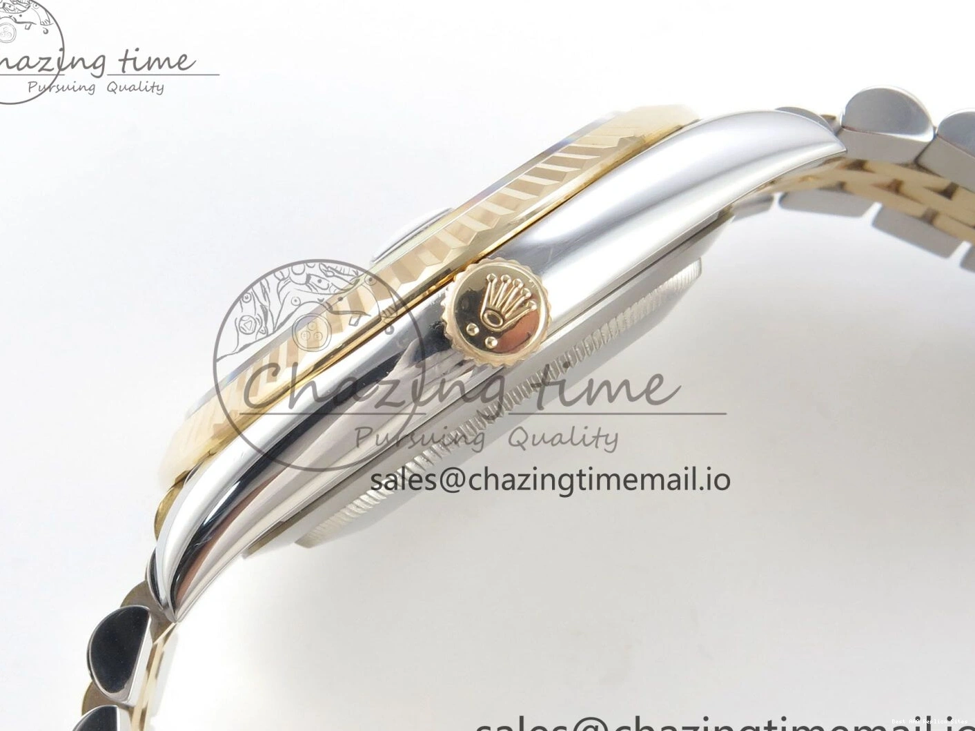 AAA Replica Watches on SS YG Dial DateJust SA Bracelet MOP 1:1 Jubilee Best White Diamond YG 299 Edition 3EF 41mm Chic SS 126333 0106